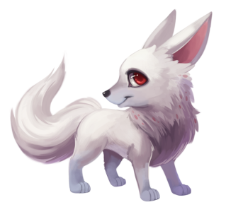 White Fox Anime Free PNG