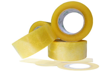 Yellow Adhesive Tape Rolls Clipart