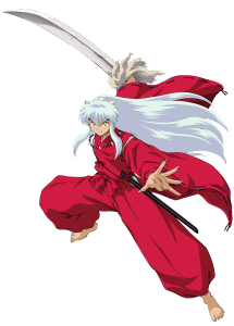 Inuyasha Character with Sword Transparent Background