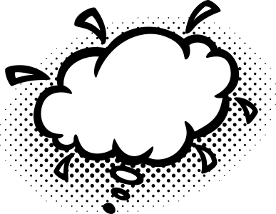 Comic Style Thought Bubble Free PNG