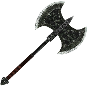 Medieval Battle Axe Weapon PNG Image