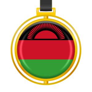 Malawi Flag Gold Medal Free PNG