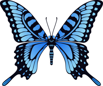 Blue Butterfly Free Clipart