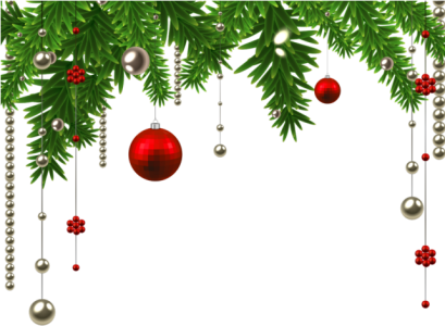 Christmas Corner Garland Free PNG