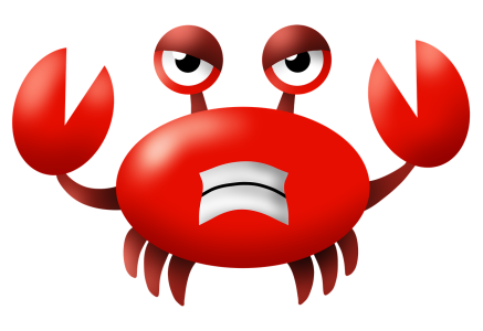 Angry Crab Cartoon Free Clipart