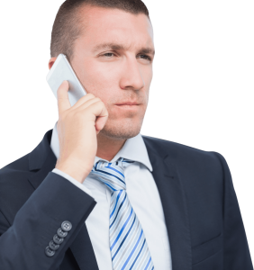 Professional Businessman Talking On Phone Clipart