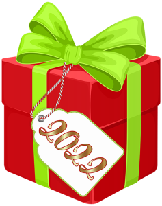 2022 Red Gift Box With Bow Free PNG