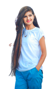 Smiling Indian Girl Portrait PNG Image