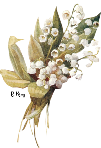 Vintage Lily Of The Valley Art Clipart