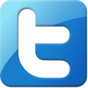 Old 3D Twitter Icon Logo Clipart