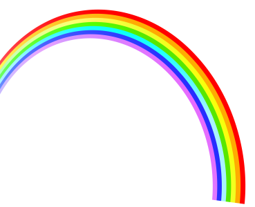 Colorful Rainbow Arch Transparent Background