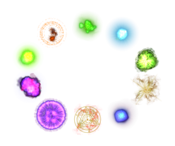 Magic Spells Aura Effects Set Free PNG