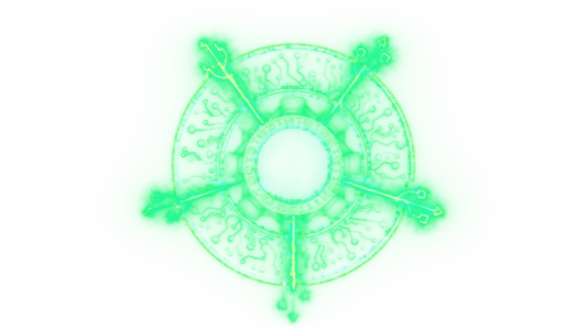 Green Tech Magic Circle Free Clipart