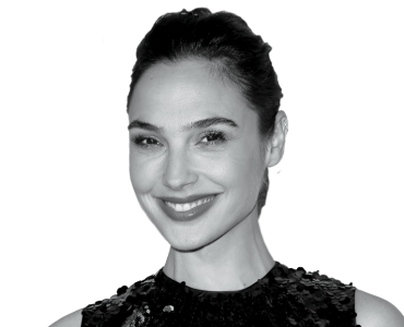 Gal Gadot Black And White Portrait PNG