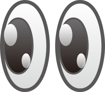Big Cartoon Eyes PNG Image