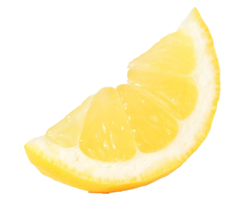 Fresh Lemon Wedge Slice Transparent Background