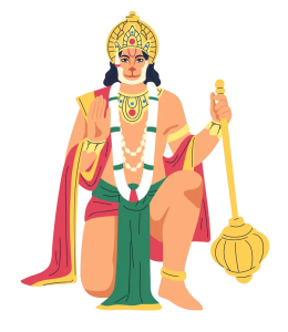 Lord Hanuman Hindu God Illustration Free PNG