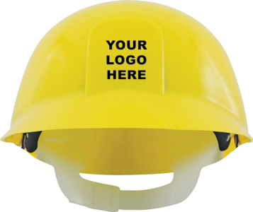 Yellow Hard Hat Mockup Clipart