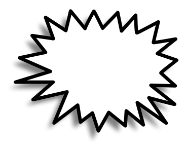 Blank Comic Burst Speech Bubble Free PNG