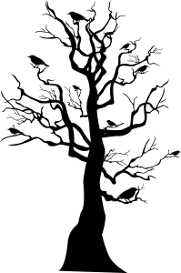 Tree Skeleton Halloween, Black Halloween Tree, leaf, tree Branch, Crow Tree, Monochrome Tree, Silhouetted Tree PNG Image File Free Download – Clickpng