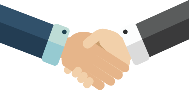 Corporate Handshake Illustration Free PNG