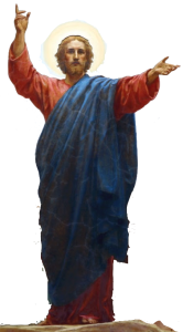 Jesus Christ Standing Classic Painting Free PNG