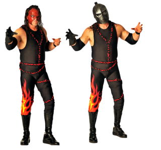 Kane WWE Wrestler Two Poses Clipart