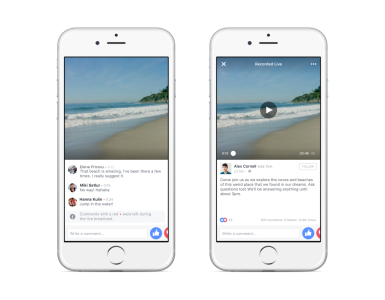 Facebook Live Mobile UI Mockup Free PNG
