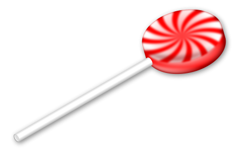 Red and White Swirl Lollipop Free PNG