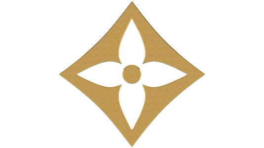 Gold Four Leaf Clover Motif Free PNG