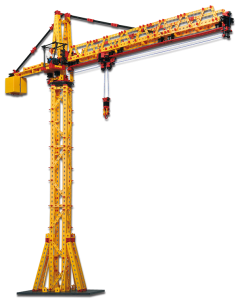 Yellow Toy Tower Crane Construction Free PNG