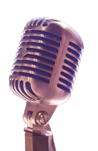 Vintage Silver Microphone Close Up Free PNG