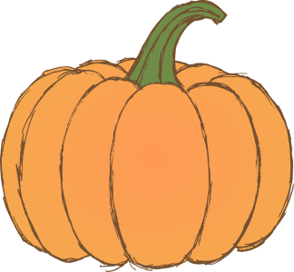 Hand Drawn Orange Pumpkin Free Download
