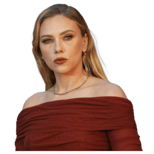 Scarlett Johansson Portrait Red Dress Free Download