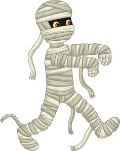Cute Cartoon Mummy Walking Free PNG