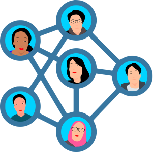 Social Network Connection Diagram Free Clipart