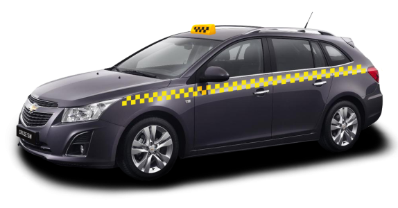 Dark Grey Chevrolet Taxi Station Wagon Free PNG