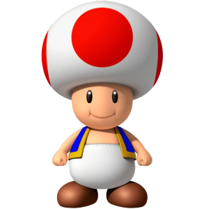 Toad Super Mario Character Transparent Background