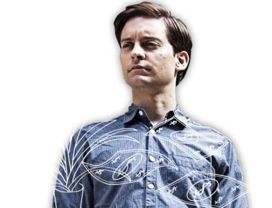 Tobey Maguire Peter Parker with Money Sketch Free PNG