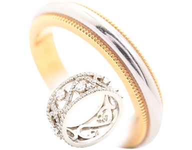 Free Two Tone Diamond Ring Clipart