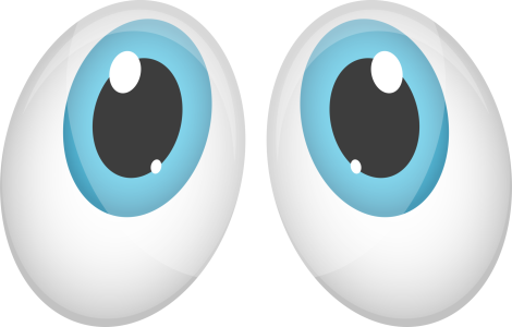 Big Cartoon Eyes Transparent Background
