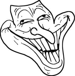 Troll Face Trollge Meme Sketch Free PNG