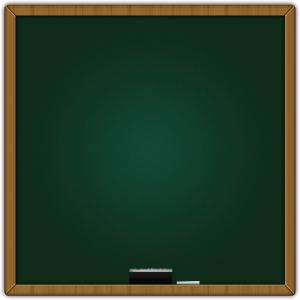 Green Chalkboard with Wooden Frame Free PNG