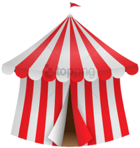 Red and White Circus Tent Free Clipart