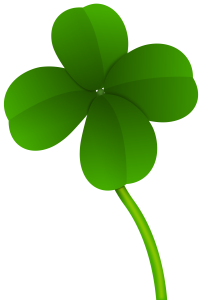 Green Four Leaf Clover PNG Image