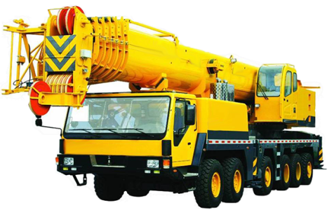 Yellow Mobile Crane Truck Free Clipart