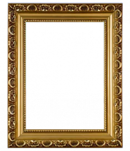 Ornate Gold Picture Frame Transparent Background