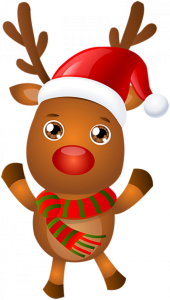 Christmas Reindeer Cartoon Free PNG