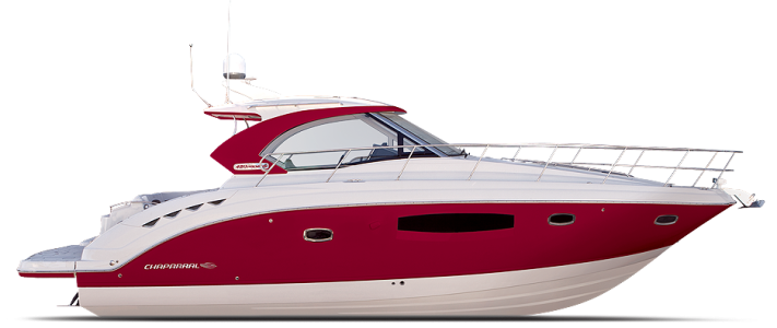 Luxury Red and White Speed Yacht Free PNG