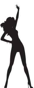 Silhouette of a Successful Woman Celebrating Free PNG
